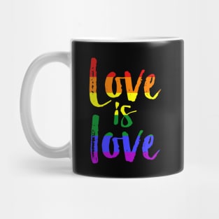 Love Is Love Gay Pride Lesbian LGBT Rainbow Funny Shirt Mug